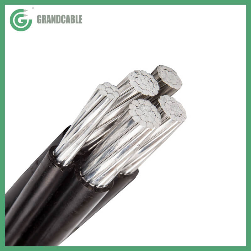 ABC Cable BT aerien presaaembles en Aluminium 3X70+1X54,6+1X16mm2 0.6/1kV 400V