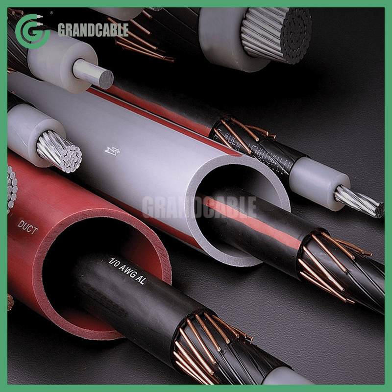 power cable 500mcm xlpetr for 15kv, insulation level 100, 1/3