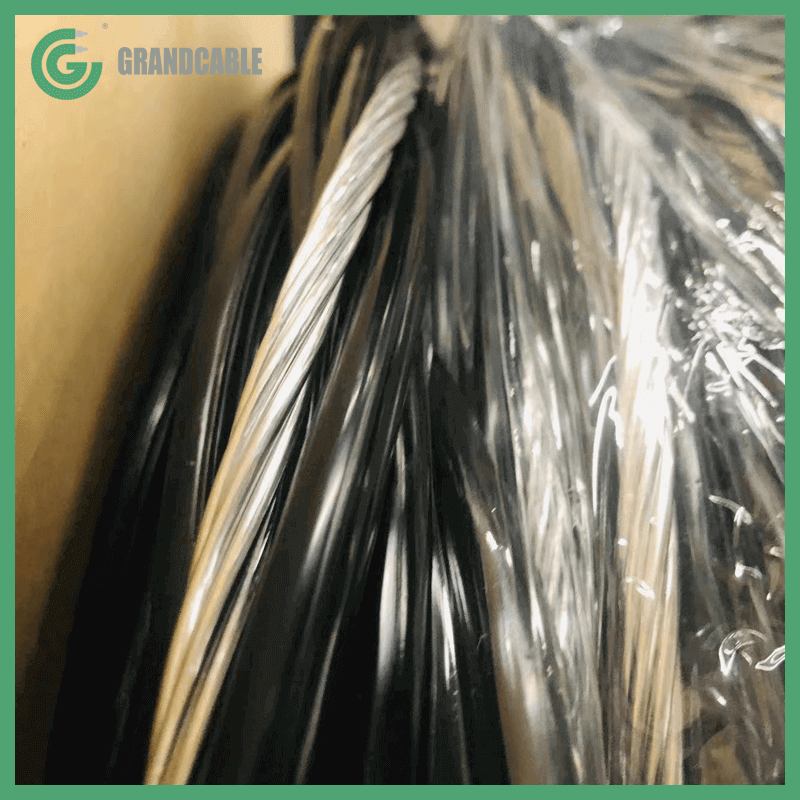 CONDUCTOR #2 AWG TRIPLEX CODE NAME SHRIMP, ALUMINUIM, FOR USE AS SECONDARY WITH BARE 6201-T81 ALUM. ALLOY