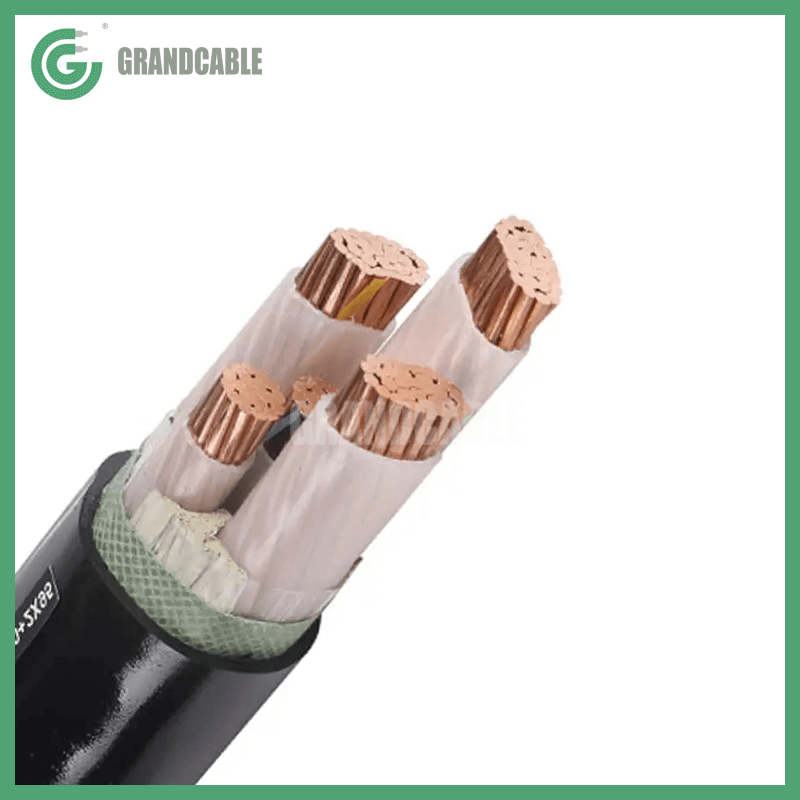 Copper Conductor XLPE Insulated 0.4kV Power Cable 4x35mm2